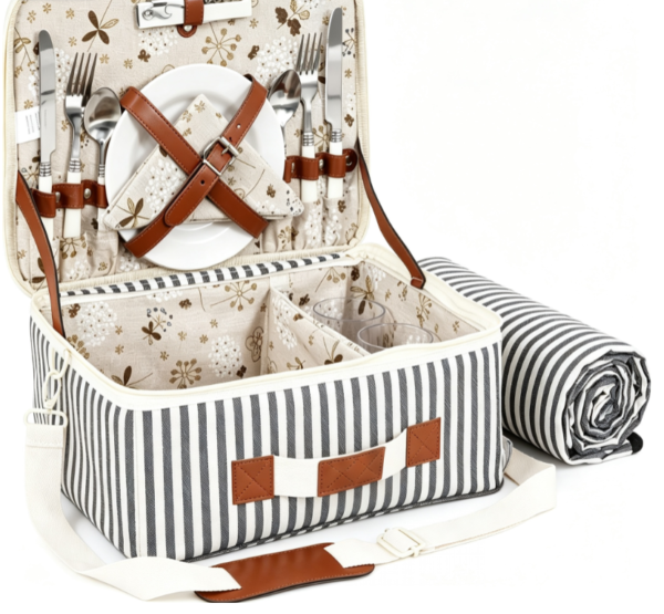 Small Floral Diamond Quilted Tote Basket